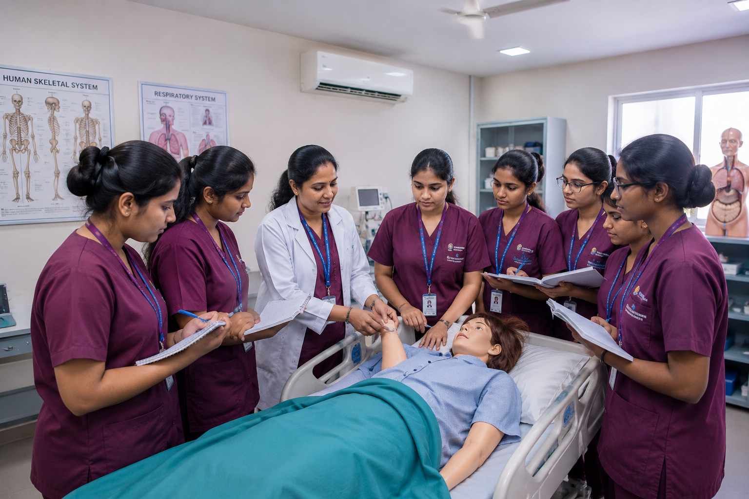 Annai Institute students in clinical training